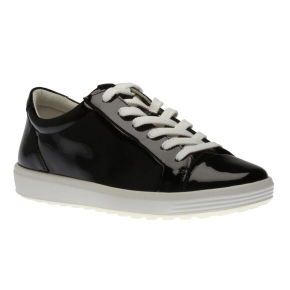 Ecco Shoes - ECCO Soft 7 W 2.0 Sneaker Black Patent Leather Size 10 /10,5 Pre-owned